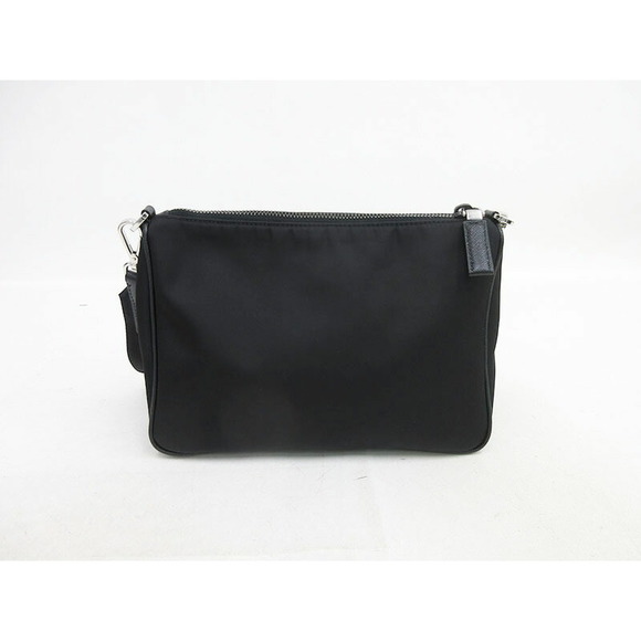 Prada Black Bag Long Shoulder Nylon Pouch - Picture 1 of 9